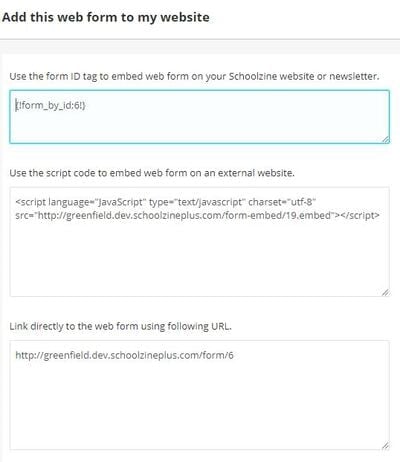 Embed options for Surveys