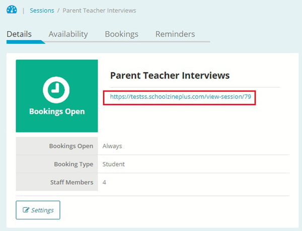 The URL of a SessionKeeper Session