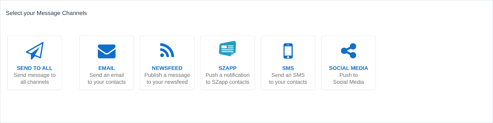 Choosing the message channels