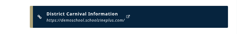 A Link Button in the newsletter
